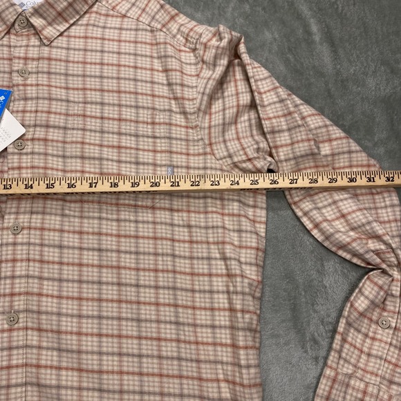 Columbia Shirt Men's XL Vapor Ridge Plaid Flannel Long Sleeve Button Up - Picture 9 of 11